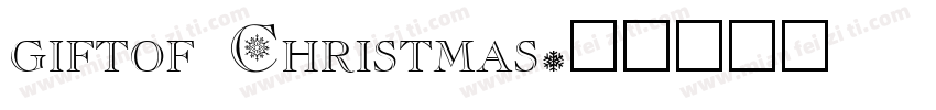 giftof Christmas字体转换